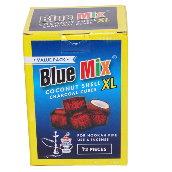Coconut shell charcoal cubes box XL (72 PIECES)